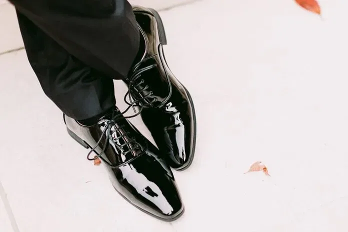 patent leather Oxfords