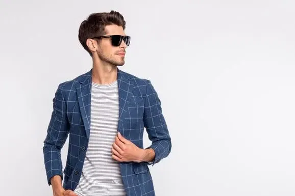 suit jacket and t shirt