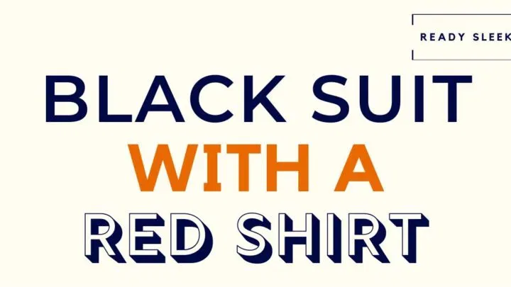 Black Suit With A Red Shirt Featured Image