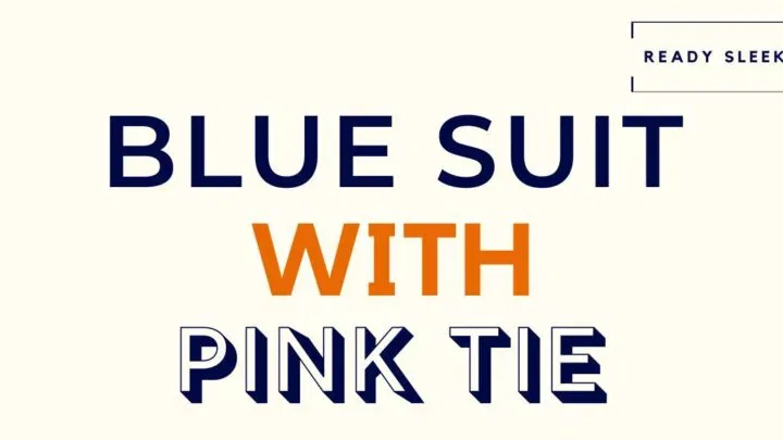 Blue Suit With Pink Tie