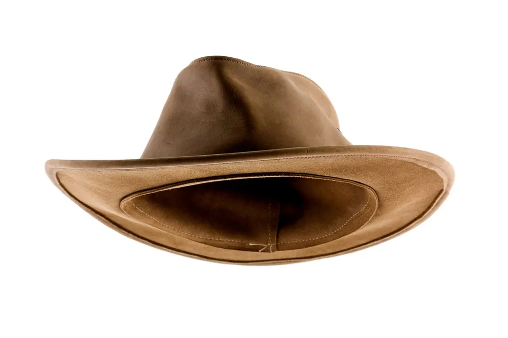 cowboy hat and long hair
