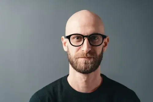 Shaved Head Beard And Glasses Shutterstock