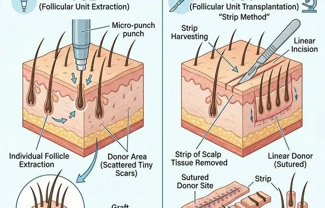 FUE vs FUT hair transplant