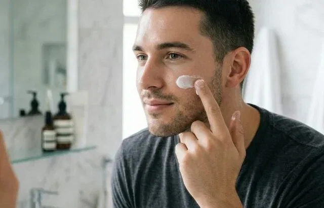 Men's sensitive skin care routine