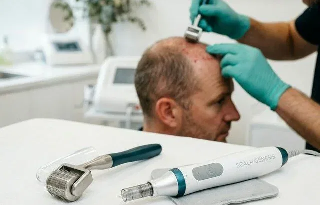 Microneedling Derma Roller for Hair Loss Treatment