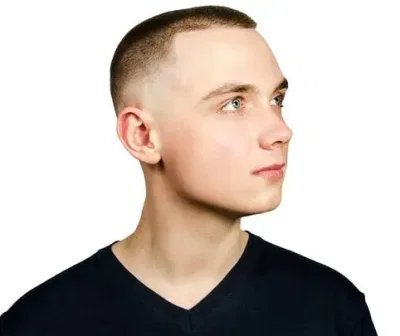 Buzz Cut With Mid Fade Deposit Photos