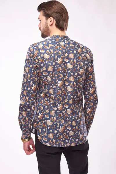dark floral shirt pattern