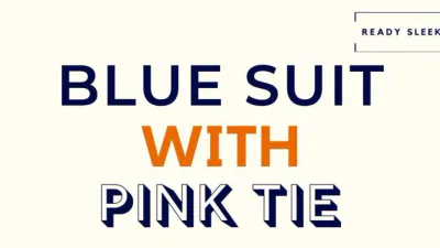 Blue Suit With Pink Tie