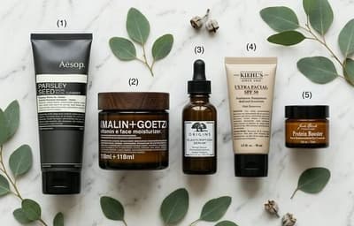 Complete men's skincare routine products