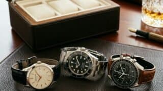 Men's watch collection: dress watch, diver, chronograph
