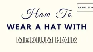 how to wear a hat with medium hair