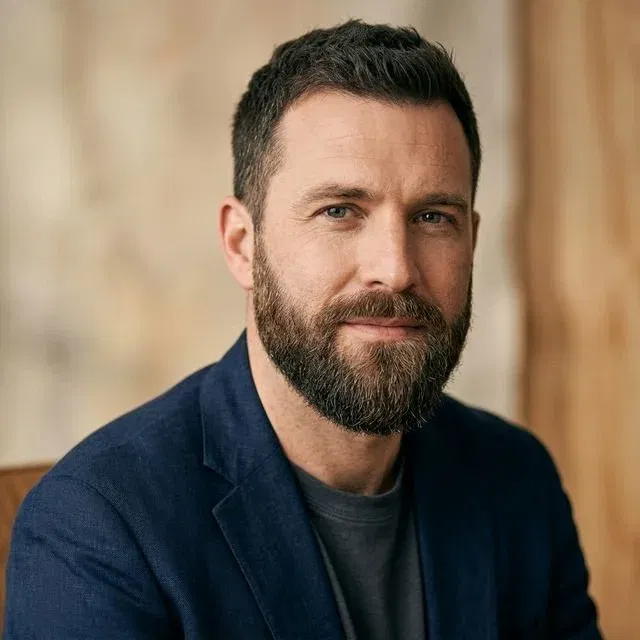 Well-groomed man with medium beard