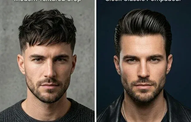 Matte vs glossy hair finish comparison for men