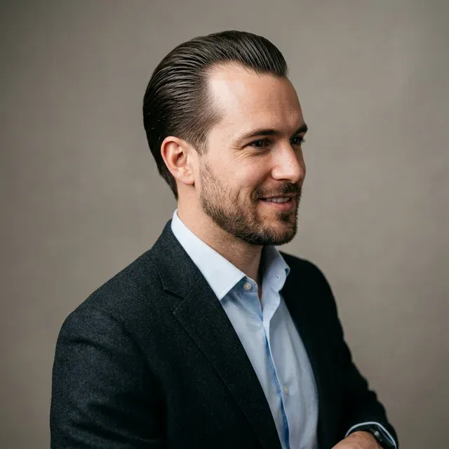 Slicked back hairstyle for receding hairline