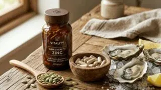 Zinc supplement with oysters and pumpkin seeds