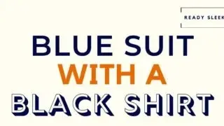 Blue Suit With A Black Shirt Featured Image