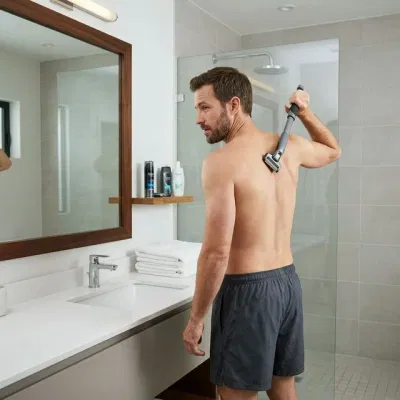 How to shave your back yourself