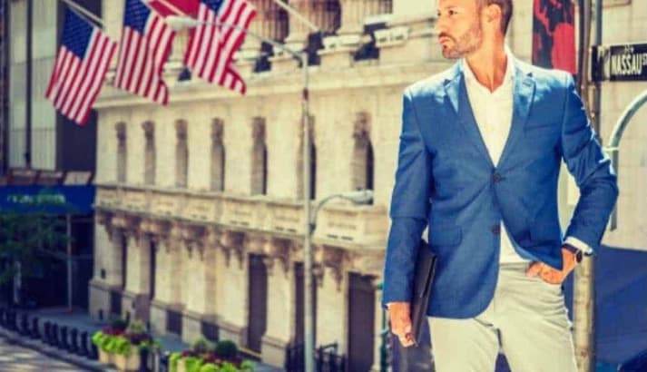 Navy Blazer And Chinos 2 Min