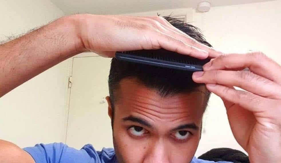 Adding contour with murrays pomade