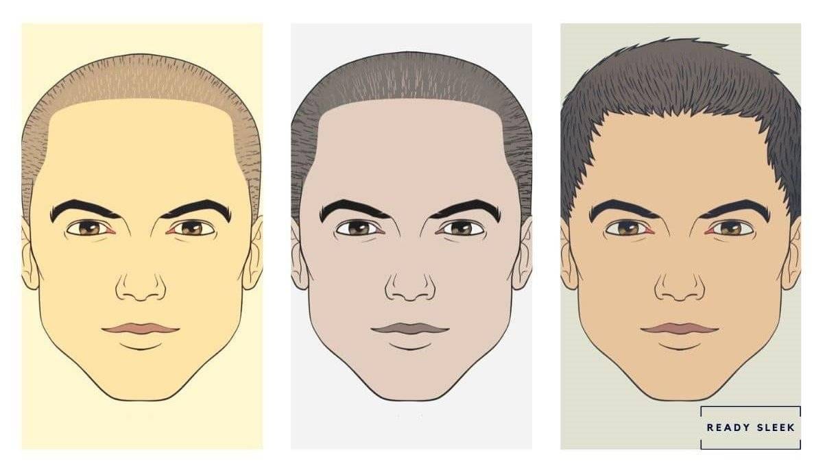 Buzz cut illustration